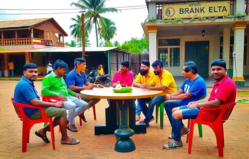 Bangalore Football Elite Neighborhood Club Bangalore Football Elite neighborhood club meeting for breakfast at a local darshini before playing