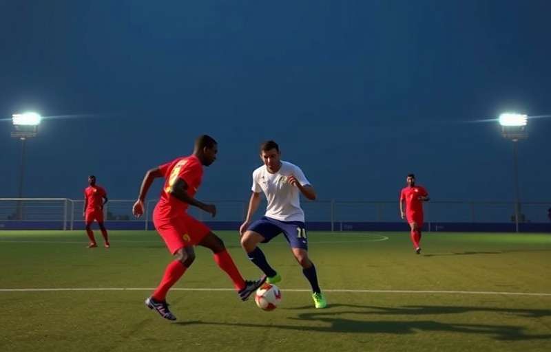 Bangalore Football Elite Gully Strategies Bangalore Football Elite gully football mode showing players using wall passes and tight control